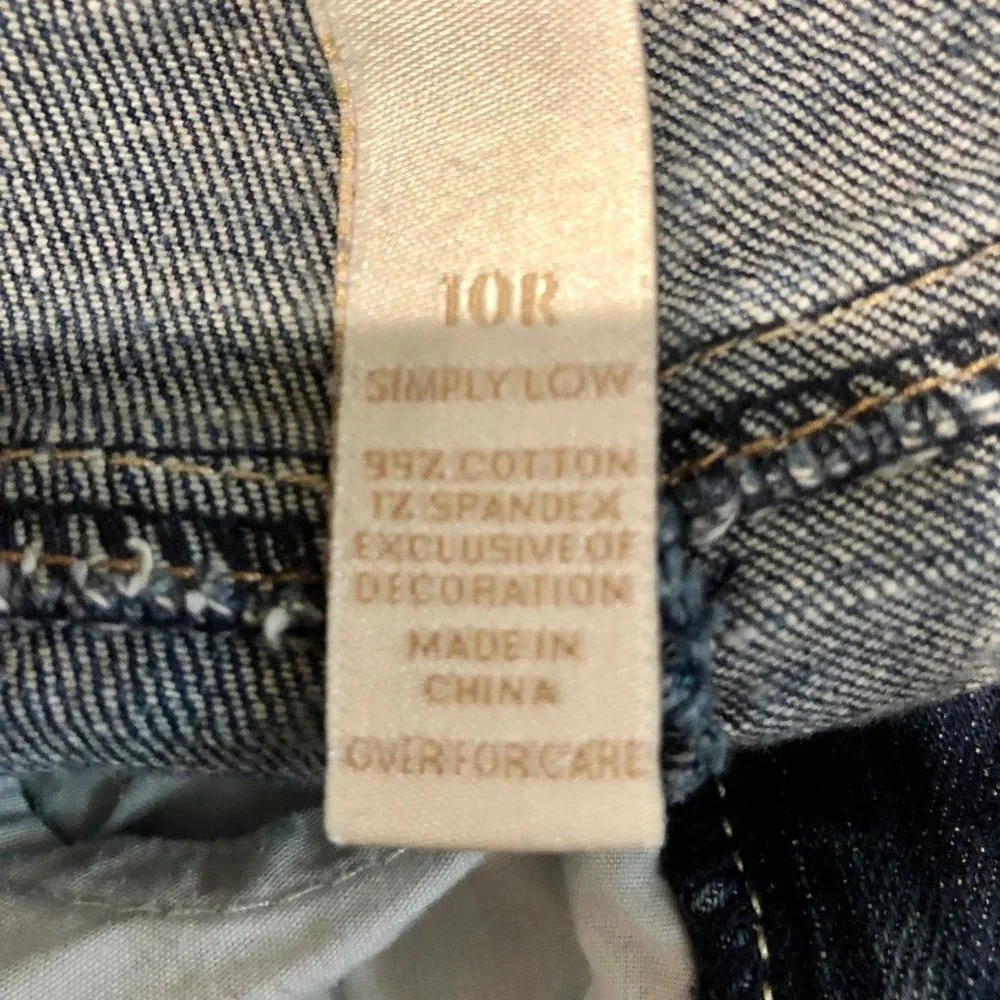 Justice I ❤️Justice Jeans Simply Low Girls 10R Used - Picture 9 of 11